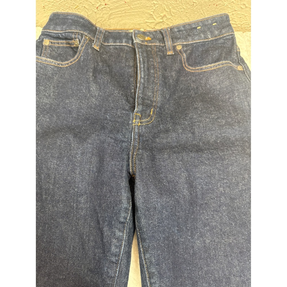 Madewell Curvy 90s Straight Jeans Dark Indigo Blue High Rise‎ Size 28 NM071